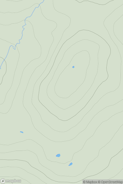 Thumbnail image for Meallan Odhar [Loch Broom to Strath Oykel] [NC231040] showing contour plot for surrounding peak